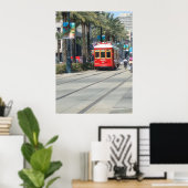 New Orleans Trolly Poster (Thuiskantoor)