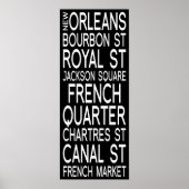 New Orleans | Typografie Poster (Voorkant)