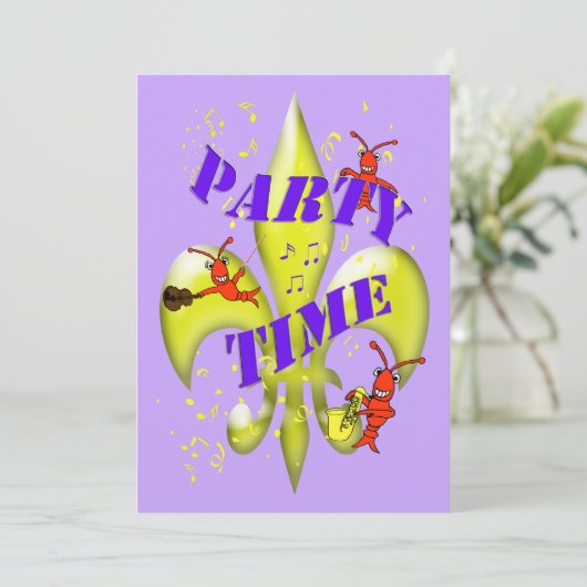 New Orleans, uitnodiging van de Partij (Staand voorkant)