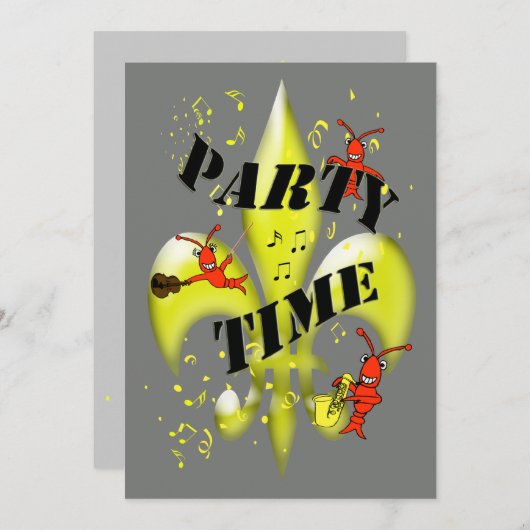 New Orleans, uitnodiging van de Partij (Voorkant / Achterkant)