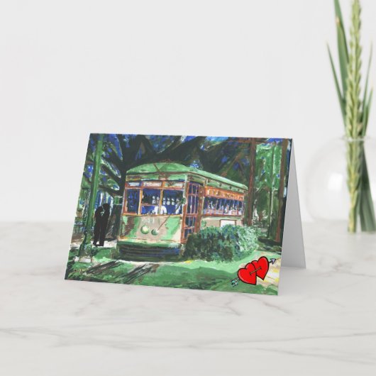 New Orleans Valentijn Feestdagen Kaart (Voorkant)