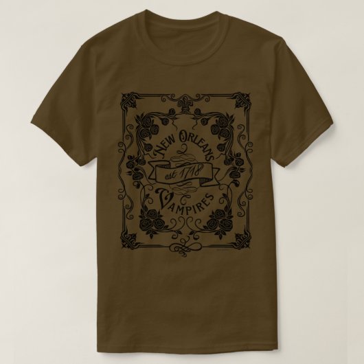 New Orleans Vampires 1718 T-shirt (Design voorkant)
