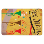 New Orleans vintage reisposter Magneet (Horizontaal)