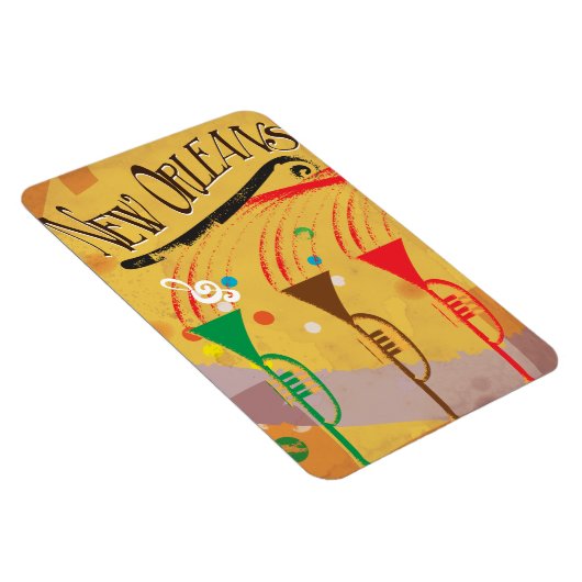 New Orleans vintage reisposter Magneet (Rechterzijde)