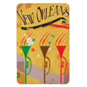 New Orleans vintage reisposter Magneet (Verticaal)