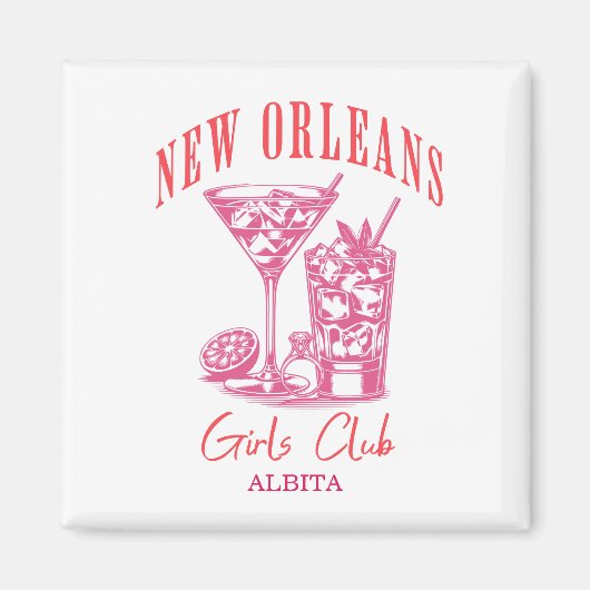 New Orleans vrijgezellenfeest Magneet (Voorkant)