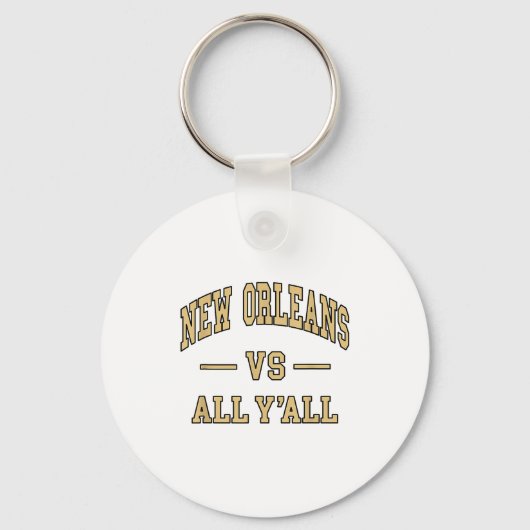 New Orleans Vs All Y'all - Throwback Design - Clic Sleutelhanger (Voorkant)