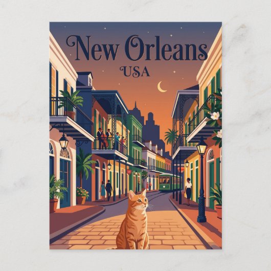 New Orleans VS Briefkaart (Voorkant)