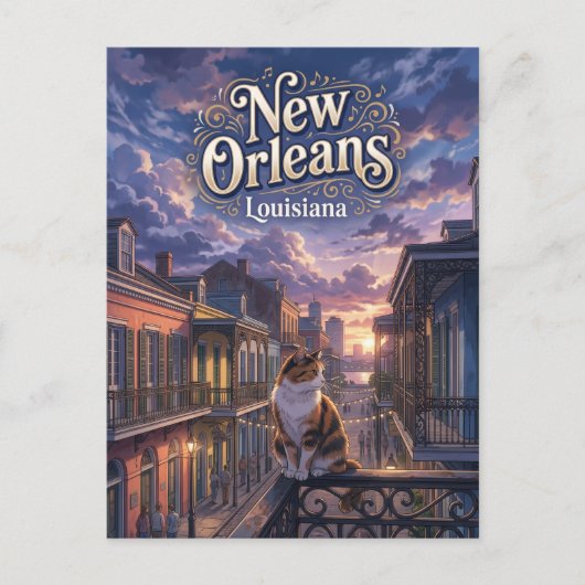 New Orleans VS Briefkaart (Voorkant)