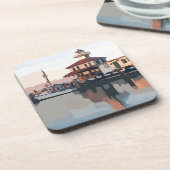 New Orleans vuurtoren Drankjes Onderzetter (Linkerzijde)