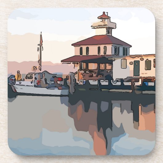 New Orleans vuurtoren Drankjes Onderzetter (Voorkant)