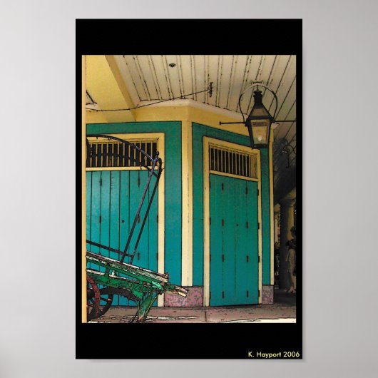 New Orleans Wagon Street Poster (Voorkant)