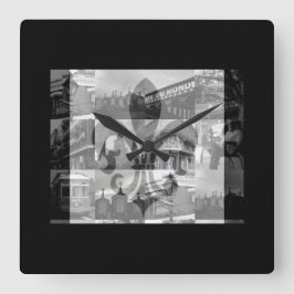 New Orleans [Wall Clock] Vierkante Klok