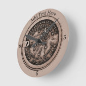 New Orleans Water Meter Clock, add text Ronde Klok (Hoek)
