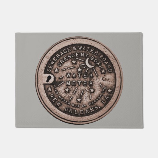 New Orleans Water Meter deksel Deurmat (Voorkant)