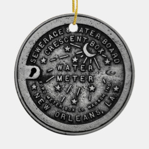 New Orleans Water Meter Hoesje Replica Keramisch Ornament