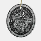 New Orleans Water Meter Hoesje Replica Keramisch Ornament (Links)