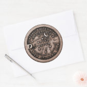 New Orleans Water Meter Hoesje Ronde Sticker (Envelop)