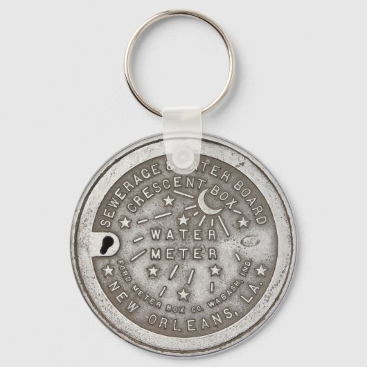 New Orleans Water Meter Hoesje Sleutelhanger (Achterkant)