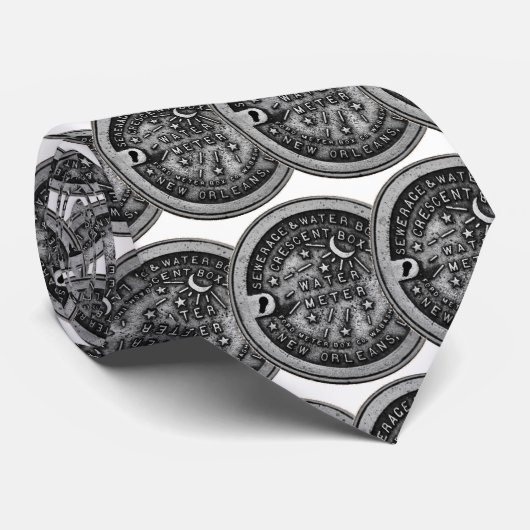 New Orleans Water Meter Hoesje Stropdas (Opgerold)