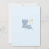 New Orleans Waterverf bruiloft Save The Date (Achterkant)