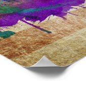 New Orleans | Waterverf City Skyline Poster (Hoek)