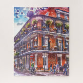 New Orleans Waterverf Iconic Architecture Legpuzzel (Verticaal)