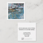 New Orleans We hebben nieuwe adres Kaart verplaats (Voorkant / Achterkant)