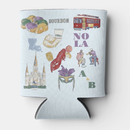 New Orleans Wedding Blikjeskoeler (Voorkant)