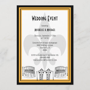 New Orleans Wedding Event nodigt uit Kaart
