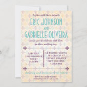 New Orleans Wedding Invitation Kaart (Achterkant)