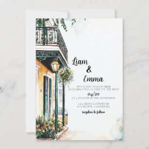 New Orleans Wedding Invitation Kaart