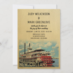 New Orleans Wedding Invitation  Middeleeuwen Kaart