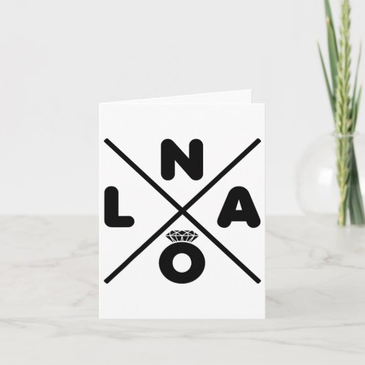 New Orleans Wedding Nola Bachelorette Party Groom Kaart (Voorkant)