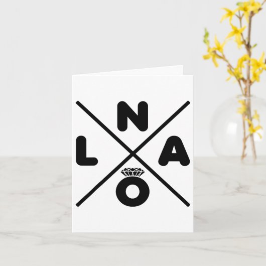 New Orleans Wedding Nola Bachelorette Party Groom Kaart (Gele Bloem)