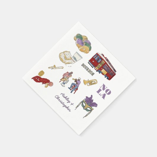 New Orleans Wedding Servet (Hoek)