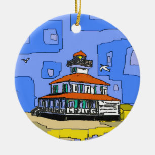 New Orleans West End Lighthouse Keramisch Ornament