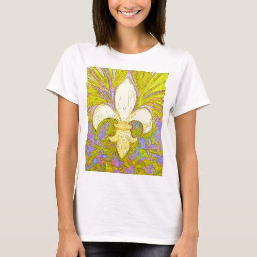 New Orleans Wild Fleur de Lis T-shirt (Voorkant)