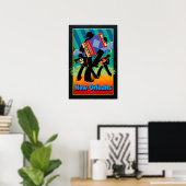 New Orleans, Zydeco poster (Thuiskantoor)
