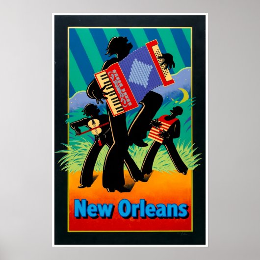 New Orleans, Zydeco poster (Voorkant)