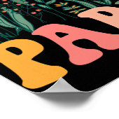 New Papa Wildflower First Birthday & Baby Show Poster (Hoek)