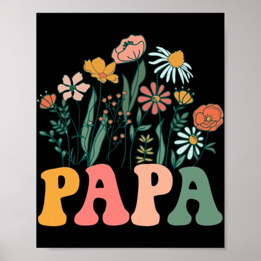 New Papa Wildflower First Birthday & Baby Show Poster (Voorkant)