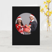 New Parents 2025 Christmas Photo T Shirt  Kaart (Gele Bloem)