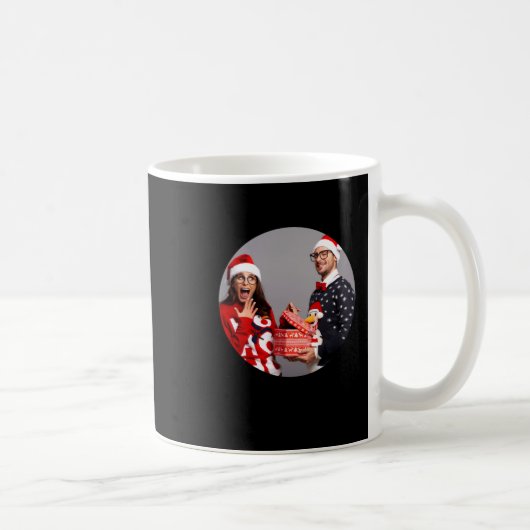 New Parents 2025 Christmas Photo T Shirt  Koffiemok (Rechts)