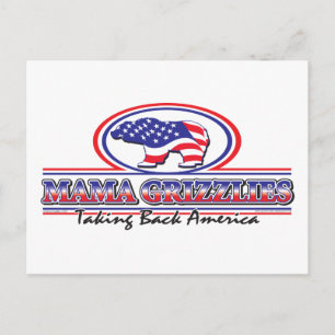 NEW-Patriotic-Grizzly Briefkaart