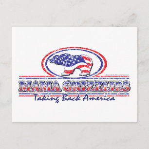 NEW-Patriotic-Grizzly Briefkaart