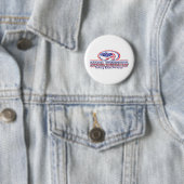 NEW-Patriotic-Grizzly Ronde Button 5,7 Cm (In situ)