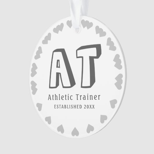 New Personalize Athletic Trainer Ornament (voorkant)