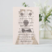 New Pet Dog Photo Gold Sepia Spark Kaart (Staand voorkant)