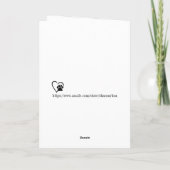 NEW PET Party Time Card Bedankkaart (Achterkant)